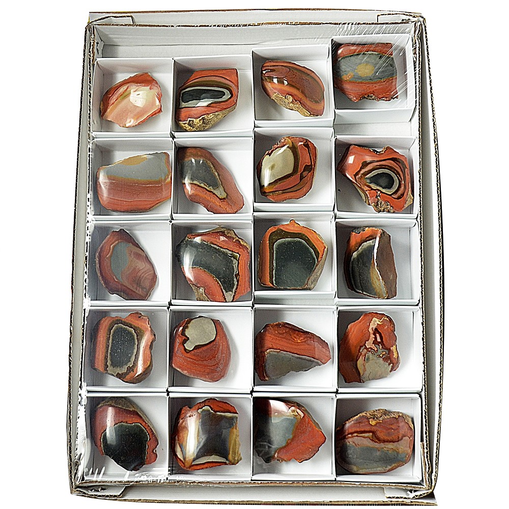 Recorte de jaspe policromado, 05 - 07cm (20 unid./VE) | Marco Schreier