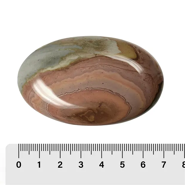 Piedra en forma de jabón (jaspe policromo), 6,0 - 7,0cm | Marco Schreier