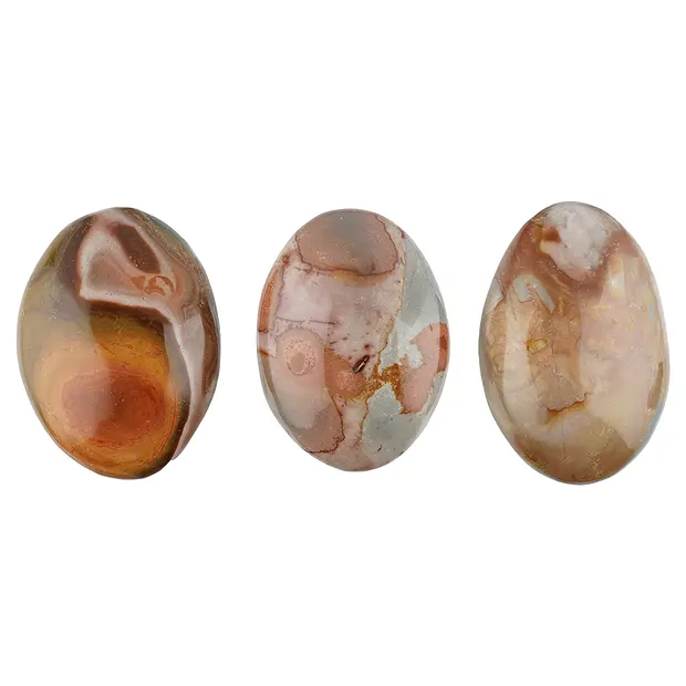 Piedra en forma de jabón (jaspe policromo), 6,0 - 7,0cm | Marco Schreier