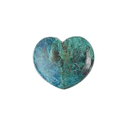 0545620353 Heart (pocket heart), Shattuckite, 3.3 x 3.9 cm | gems, healing stones & jewelry