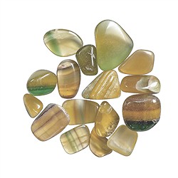 0547727100 Piedras rodadas de fluorita (amarilla), 1,7 - 3,5 cm (100 g/paquete) | Marco Schreier