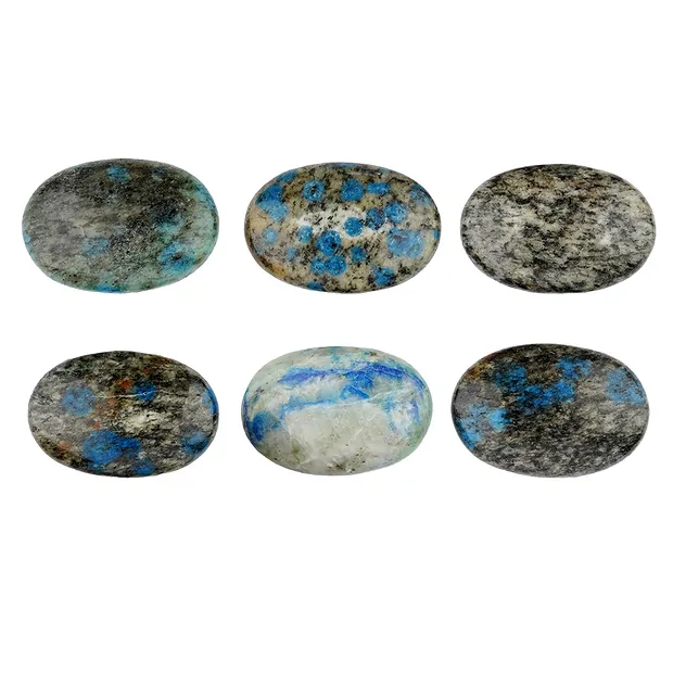 Small Palmstone K2 (Azurite in Gneiss) | Schreier gems, healing stones & jewelry