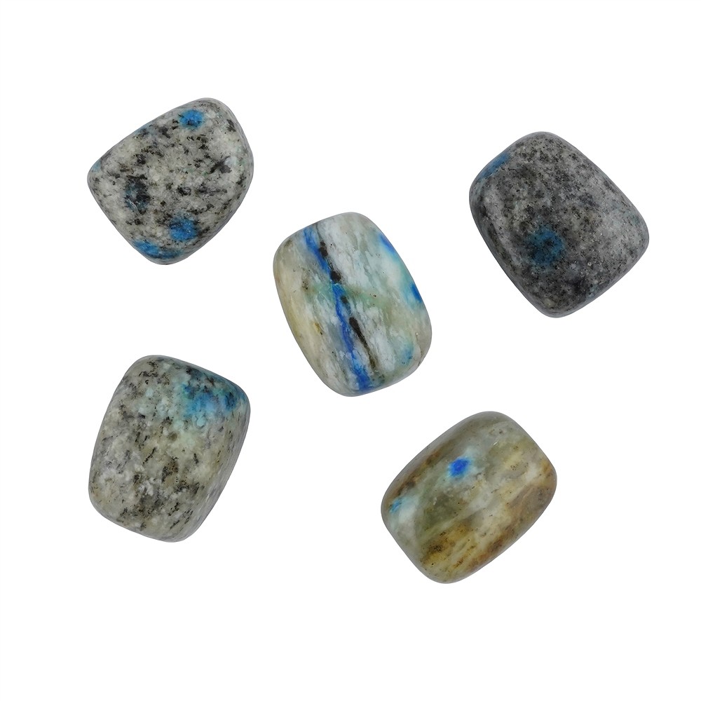 Tumbled Stones K2 (Azurite in Gneiss), 2,5 - 2,8cm (100g/ PU) | Marco Schreier