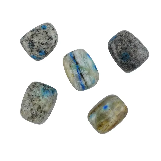 Pietre burattate K2 (Azurite in Gneiss), 2,5 - 2,8 cm (UC) | Marco Schreier