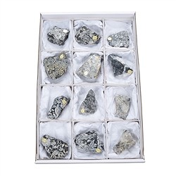 0551008004 Anschliffe Pinolith (Eisblumen-Magnesit), 5,0 - 7,0cm (12 St./VE) | Marco Schreier