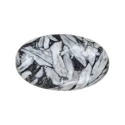 0551023001 Small Palmstone Pinolite (Ice Flower Magnesite) | gems, healing stones & jewelry