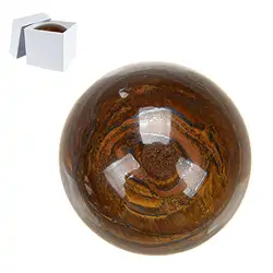 0551701041 Massage-Kugel Tigeraugen-Jaspis, 4,0cm, in Geschenkschachtel | Marco Schreier