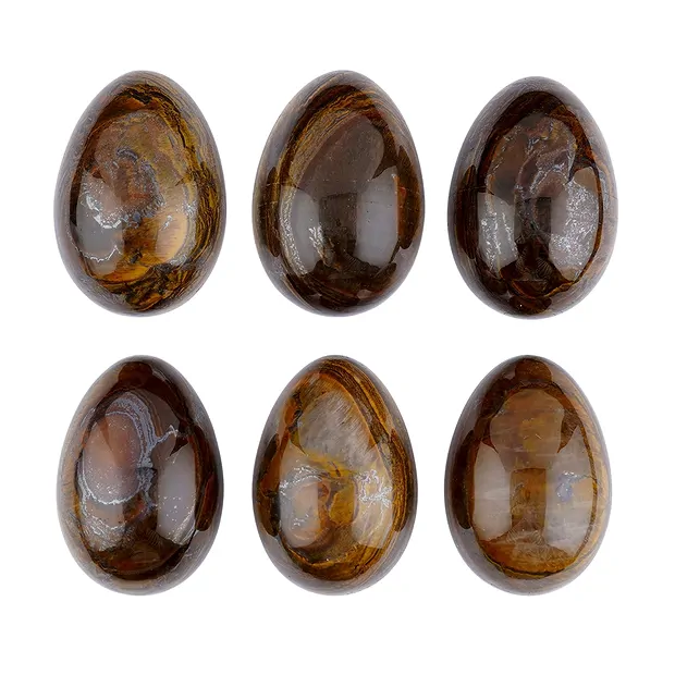 Oeuf Oeil-de-tigre-Jaspis, 4,8cm | Marco Schreier