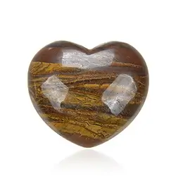 0551720451 Heart puffy heart Tiger's Eye jasper, 4.5 cm | wholesaler gems & healing stones