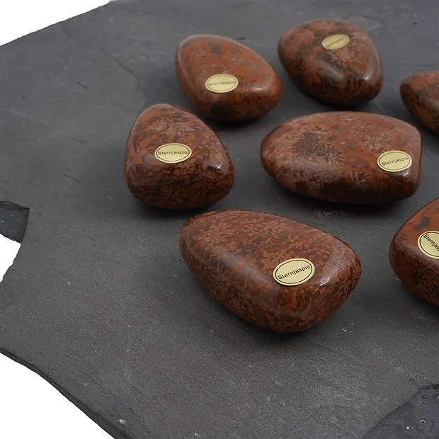 Tumbled Stones Tiger's Eye Jasper, 5,0 - 6,0cm (24 pcs./ PU) | Marco Schreier