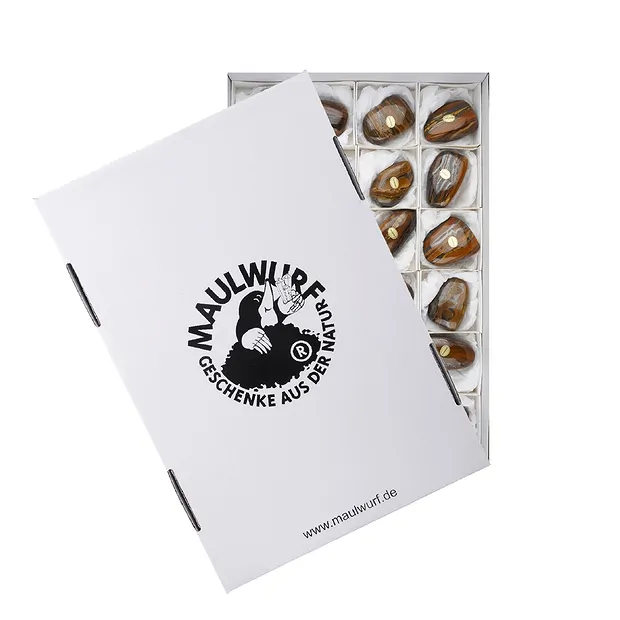 Tumbled Stones Tiger's Eye Jasper, 5,0 - 6,0cm (24 pcs./ PU) | Marco Schreier