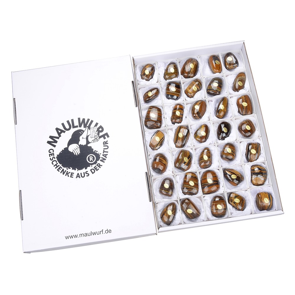 Pietre burattate Occhio di tigre, 4,0 - 5,0 cm (35 pz./ UC) | Marco Schreier