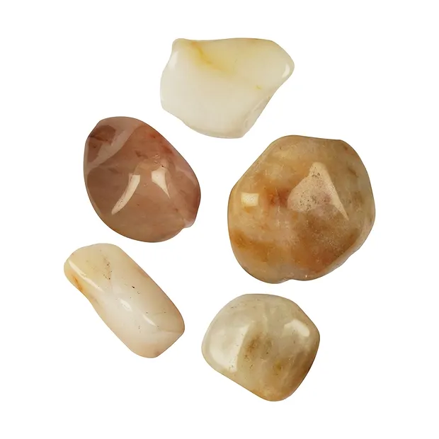 Piedra rodada cuarcita (Cuarzo nevado con hierro), aprox. 3,0 - 4,0cm (100g/VE) | Marco Schreier