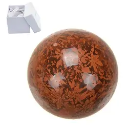 0552701041 Massage ball star rhyolite (star jasper), 4.0 cm, in gift box | Marco Schreier