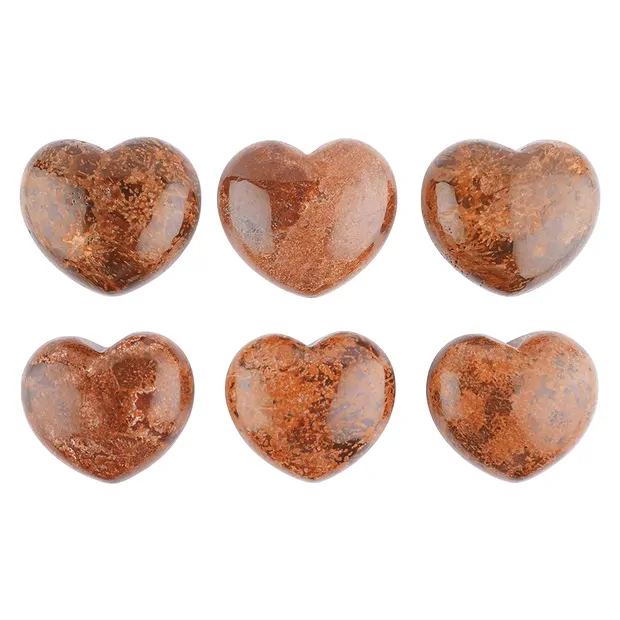 Puffy heart, star rhyolite (star jasper), 4.5 cm | Marco Schreier