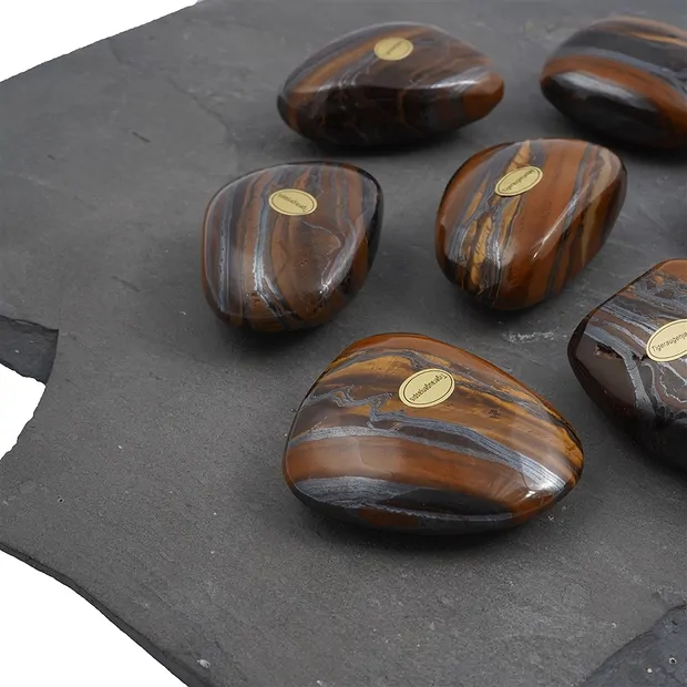 Pierres roulées, rhyolite étoilée (jaspe étoilé), 5,0 - 6,5cm (24 pcs/UC) | Marco Schreier