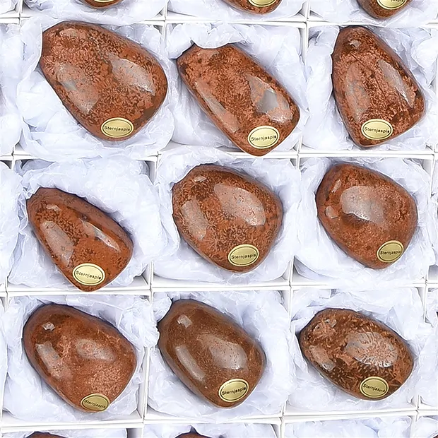 Pierres roulées, rhyolite étoilée (jaspe étoilé), 4,5 - 5,0cm (35 pcs/UC) | Marco Schreier