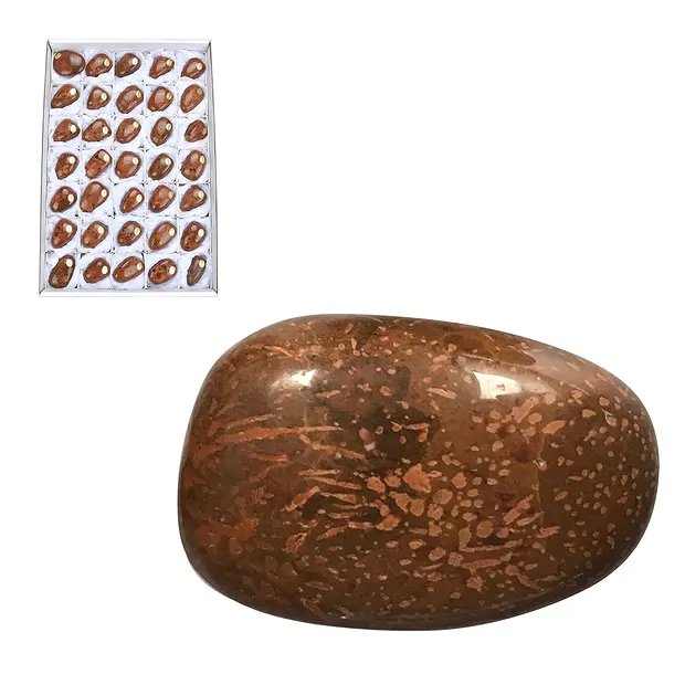 Pierres roulées, rhyolite étoilée (jaspe étoilé), 4,5 - 5,0cm (35 pcs/UC) | Marco Schreier