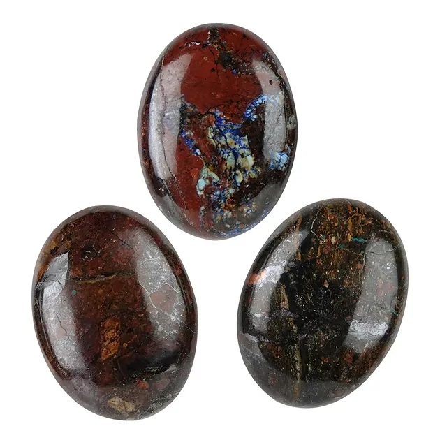 Flat Stone oval zarinite, 4.0 x 3.0 cm (large) | gems, healing stones & jewelry