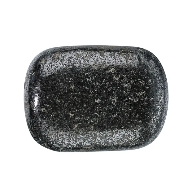 Auflagestein Nephrit mit Magnetit, 3,5 x 2,5cm | Marco Schreier