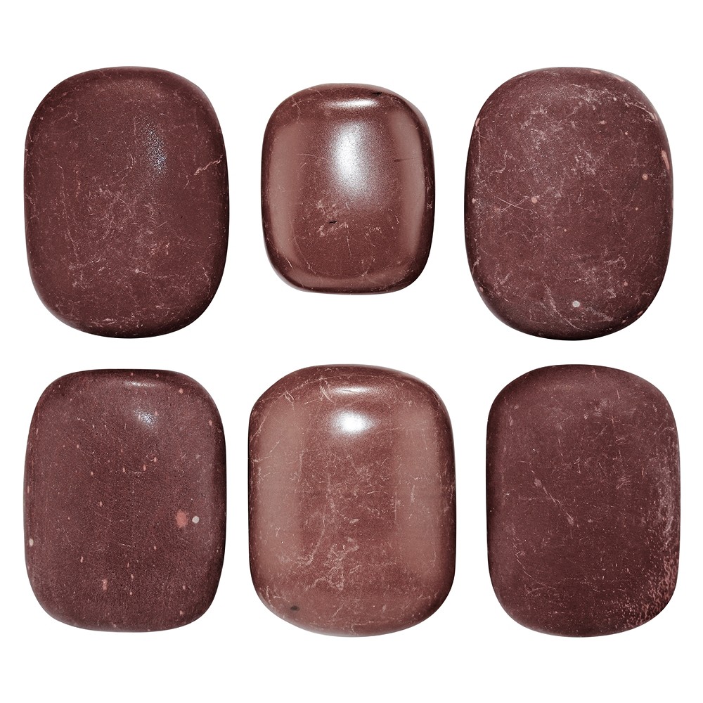 Flat Stone Rhyolit red (6 pcs./ PU) | wholesaler gems, healing stones &amp; jewelry