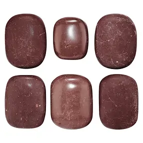 Pierre d'appui Rhyolit rouge, 3,2 x 2,6cm (6 pcs/UC) | Marco Schreier
