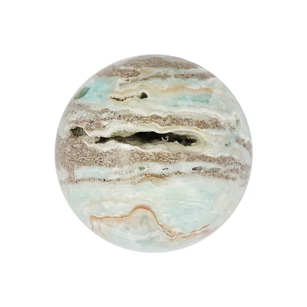 Esfera de calcita (calcita caribeña), 5,0 - 6,0cm | Marco Schreier