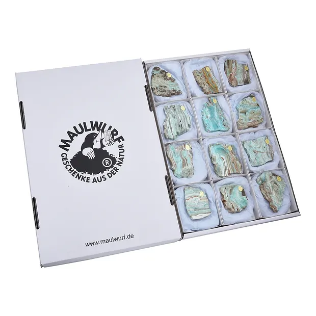 Slabs of calcite (Caribbean calcite), 5.5 - 7.5cm (12 pcs./ PU) | Marco Schreier