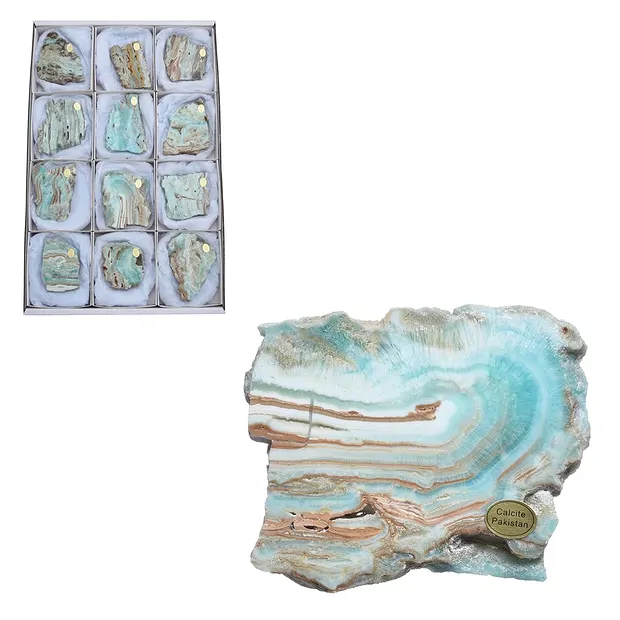 Plaques Calcite (Calcite des Caraïbes), 5,5 - 7,5cm (12 pcs/UC) | Marco Schreier