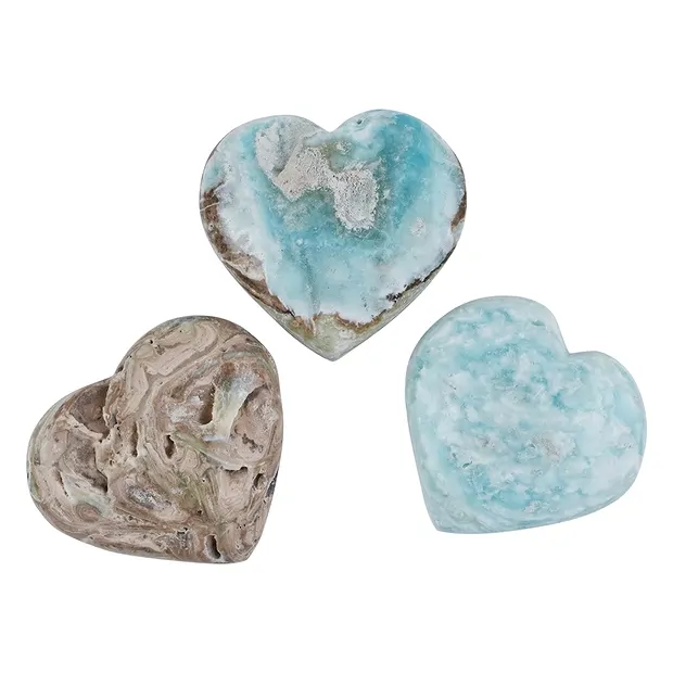 Herz Calcit (Karibikcalcit), 4,5 - 5,5cm | GH Edelsteine, Heilsteine & Schmuck