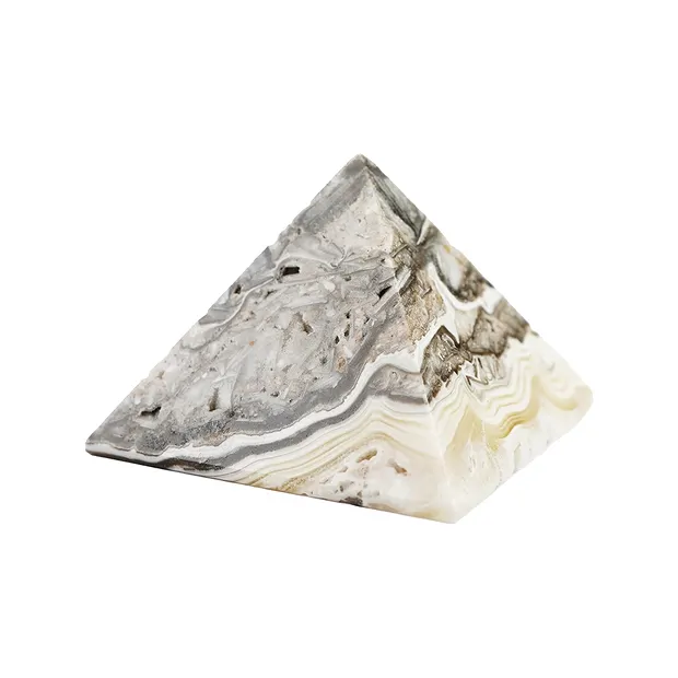 Pyramide en calcite d'albâtre, 08,0cm | Marco Schreier