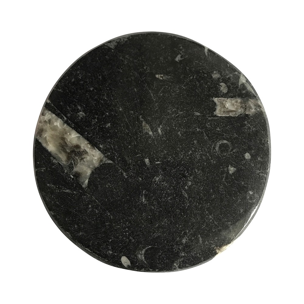 Scheibe Orthocera "Triskel", 10cm | Großhändler Edelsteine, Heilsteine & Schmuck