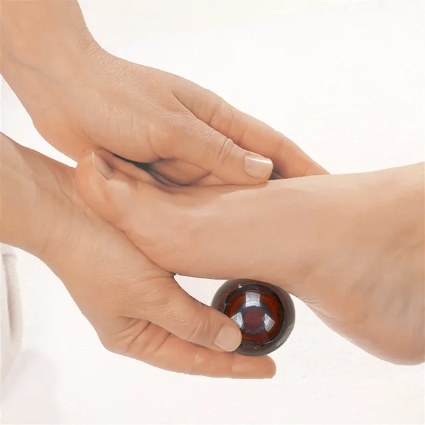 Massage ball Iron Stone, 4.0 cm, in gift box | wholesaler gems & healing stones