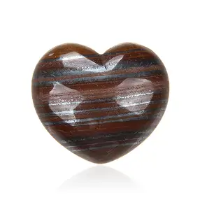 Cuore bulboso, pietra ferrosa a bande, 4,5 cm | Marco Schreier