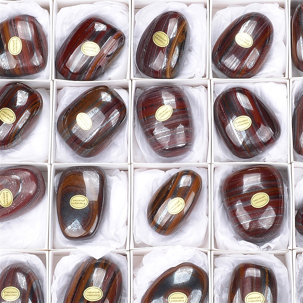 Piedra rodada de hierro en bandas, 4.7 - 5.7cm (35 unid./VE) | Marco Schreier