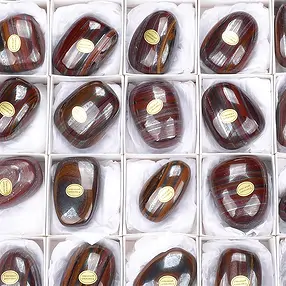 Tumbled Stone Iron Stone banded, 4,7 - 5,7cm (35 pcs./ PU) | Marco Schreier