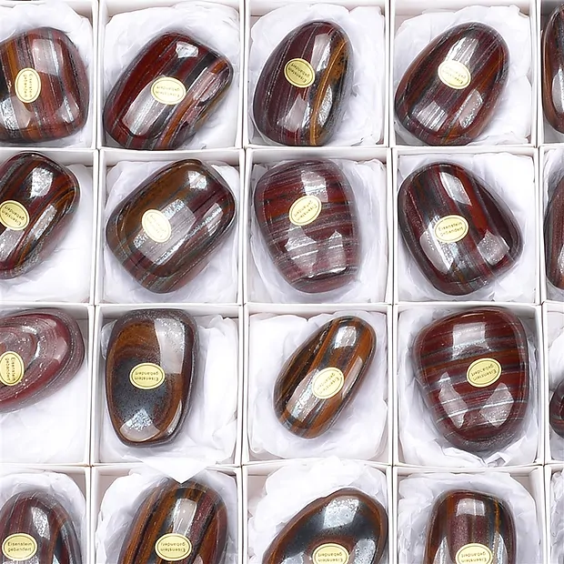 Piedra rodada de hierro en bandas, 4.7 - 5.7cm (35 unid./VE) | Marco Schreier