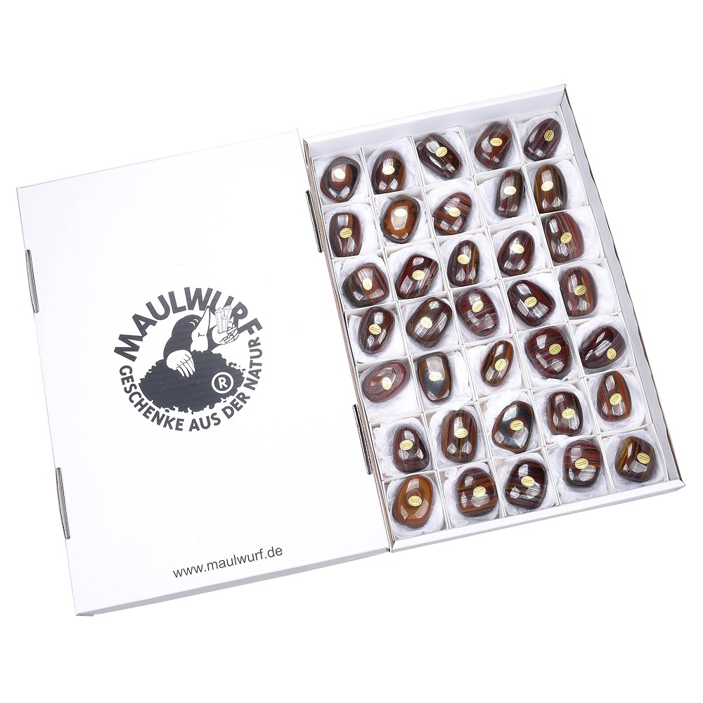 Piedra rodada de hierro en bandas, 4.7 - 5.7cm (35 unid./VE) | Marco Schreier