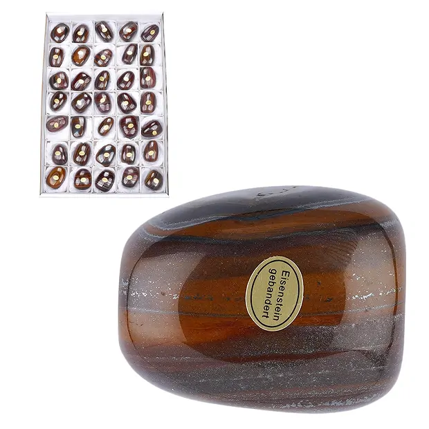 Piedra rodada de hierro en bandas, 4.7 - 5.7cm (35 unid./VE) | Marco Schreier