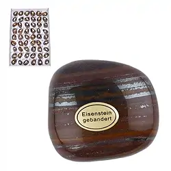 0562053054 Trommelsteine Eisenstein gebändert, 3,2 - 4,2cm (54 St./VE) | Marco Schreier