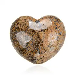 0562220451 Puffy heart, chalcedony (salamander), 4.5 cm | wholesaler gems & healing stones
