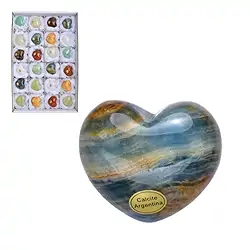 0562820454 Herzen Calcit bunt, 4,5 x 4,0cm (24 St./VE) | Edelsteine, Heilsteine & Schmuck