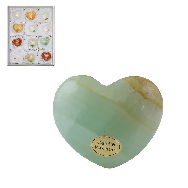 Corazones de calcita de color, 4,5 x 4,0cm (12 unid./VE) | Marco Schreier