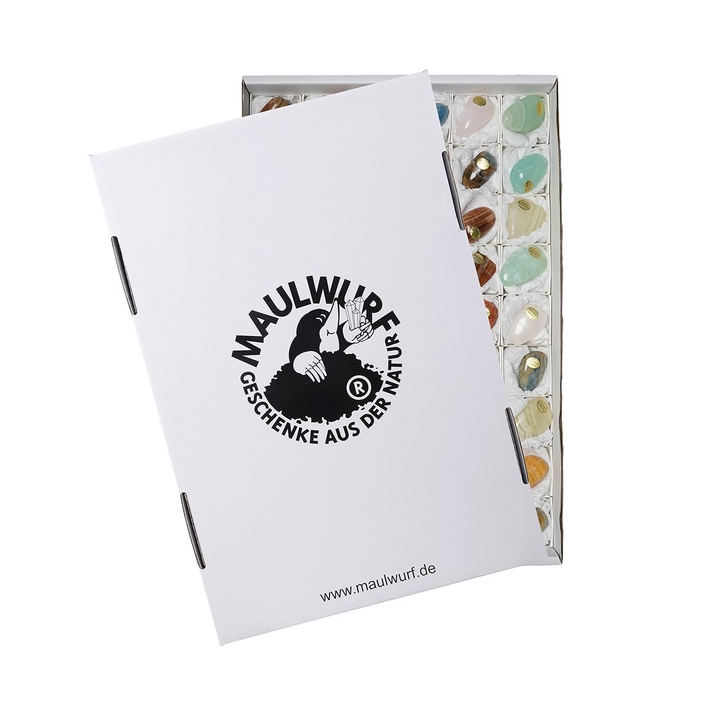 Pierres roulées Calcite (mélangé), 3,5 - 4,0cm (54 pcs/UC) | Marco Schreier