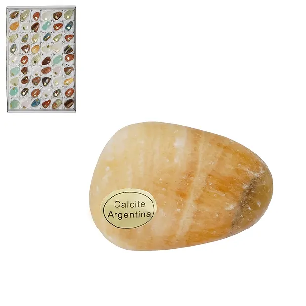 Piedras rodadas calcita (mixtas), 3.5 - 4.0cm (54 unid./VE) | Marco Schreier