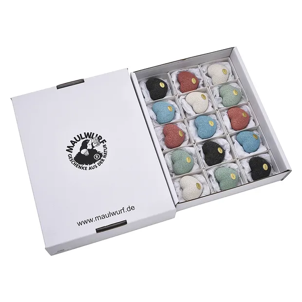 Cuori color lava, 4,5 x 4,0 cm (15 pz./ UC) | grossista gemme e pietre curative