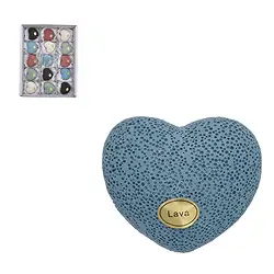 0564220045 Hearts lava colorful, 4,5 x 4,0cm (15 pcs./ PU) | gems, healing stones & jewelry