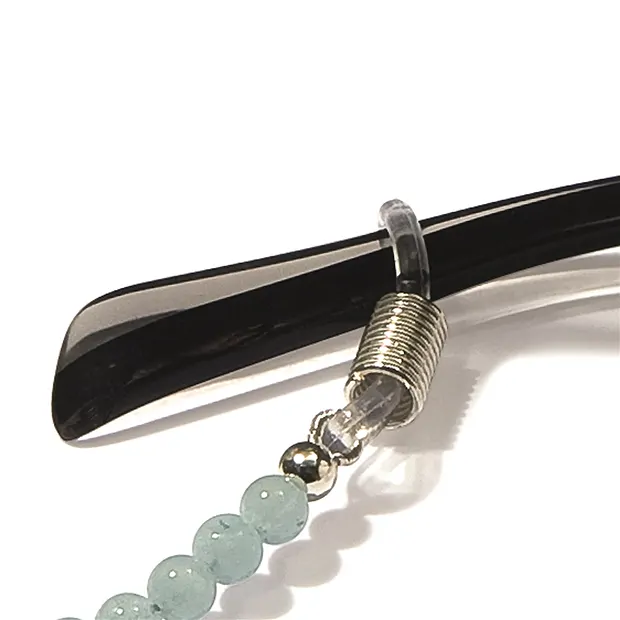 Eyewear necklace "Sincerity & harmony" (Emerald, Rock Crystal, Smoky Quartz) | Marco Schreier