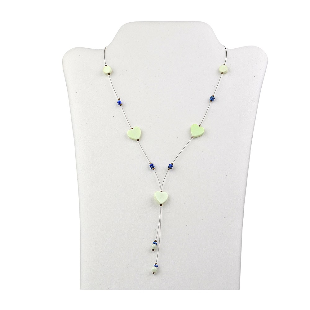 Stahldesign-Ketten Lapis/Zitronenchrysopras (5 St./VE) | Marco Schreier