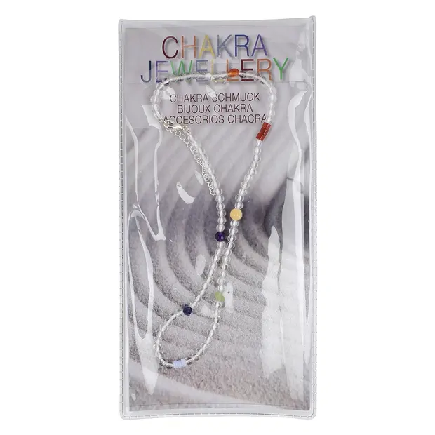Chakra necklace "Crystal", 42cm (plus 6cm extension chain) | Marco Schreier